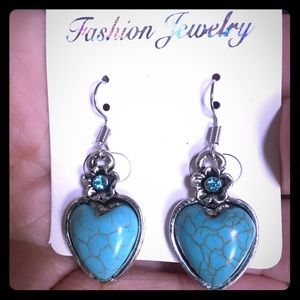 Turquoise and Silver Earrings